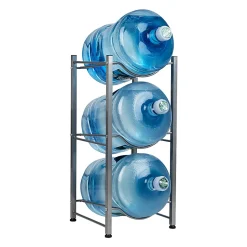 Mind Reader 5 Gallon Water Jug Stand Metal 3 Tier Water Cooler Stand, 28-3/4