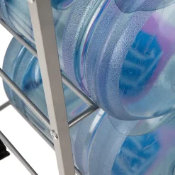 Mind Reader 5 Gallon Water Jug Stand Water 4-Tier Water Cooler Rack Wheels, 41