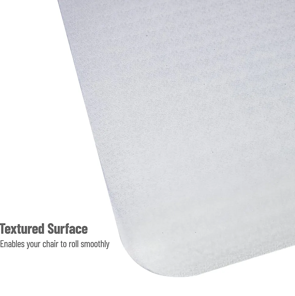 Mind Reader Hard Floor Office Chair Mat, 35-1/4”W x 47”D
