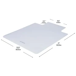 Mind Reader Hard Floor Office Chair Mat, 35-1/4”W x 47”D