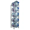 Mind Reader Heavy Duty 5-Tier Water Jug Stand, Metal, 54"H x 13-1/2" L x 13-1/2"W, Silver