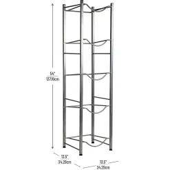 Mind Reader Heavy Duty 5-Tier Water Jug Stand, Metal, 54