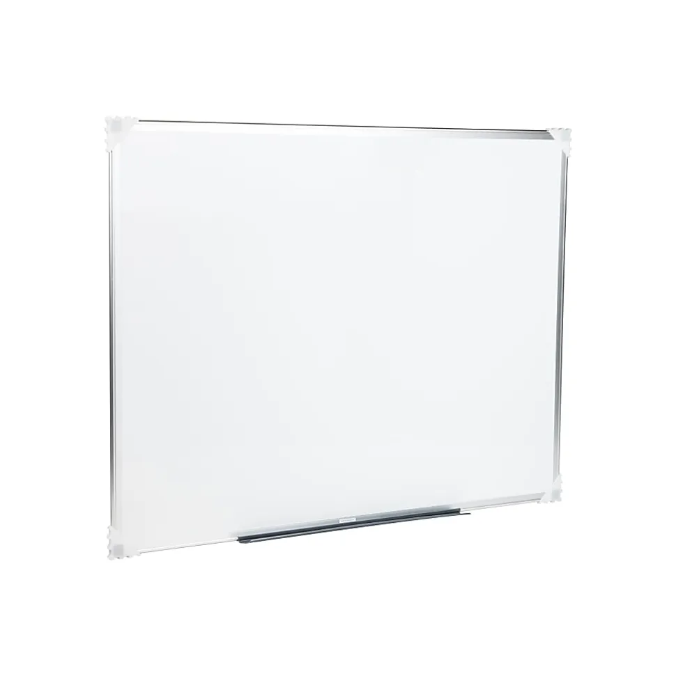 Mind Reader Magnetic Dry-Erase White Board Wall Mount with Marker Shelf, 1/2"H x 36"W x 47-3/4"L, White