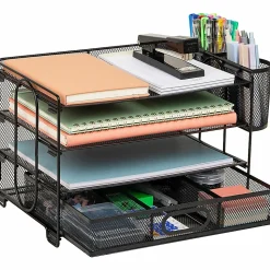 Mind Reader Mesh Desk Organizer, 9