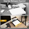 Mind Reader Metal And Wood Tiered Desktop Organizer Trays, 2-7/8”H x 13-3/4”W x 9-3/4”D, Black, Total Qty 2