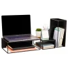 Mind Reader Metal Desktop Risers, Black, Total Qty 3