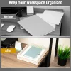 Mind Reader Metal Letter-Size Paper Tray, 2-1/4”H x 12-3/4”W x 9-3/4”D, White, Total Qty 1