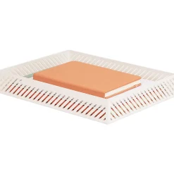 Mind Reader Metal Letter-Size Paper Tray, 2-1/4”H x 12-3/4”W x 9-3/4”D, White, Total Qty 1