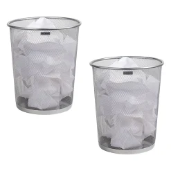 Mind Reader Metal Mesh Trash Cans, 4.4 Gallon, 13-3/4