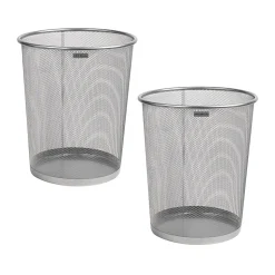 Mind Reader Metal Mesh Trash Cans, 4.4 Gallon, 13-3/4