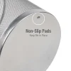 Mind Reader Metal Mesh Trash Can 4.4 Gallon Waste Paper Basket, 13-3/4"H x 11-1/2"W x 11-1/2"D, Silver