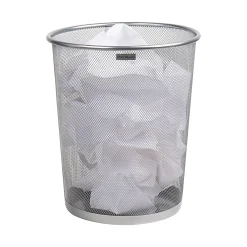 Mind Reader Metal Mesh Trash Can 4.4 Gallon Waste Paper Basket, 13-3/4