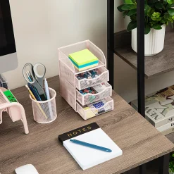 Mind Reader Mini Desk Supplies Office Supplies Organizer, 8