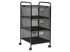 Mind Reader Multi-Purpose Rolling Storage Cart with Removable Drawers, 25