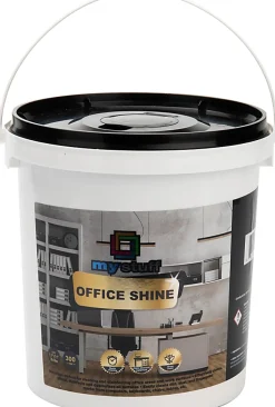 Mind Reader My Stuff All-Purpose Office Disinfecting Wipes, Fresh Orchid Scent, Tub Of 300 Wipes