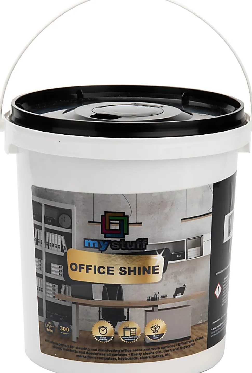 Mind Reader My Stuff All-Purpose Office Disinfecting Wipes, Fresh Orchid Scent, Tub Of 300 Wipes