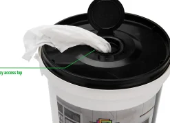 Mind Reader My Stuff All-Purpose Office Disinfecting Wipes, Fresh Orchid Scent, Tub Of 300 Wipes
