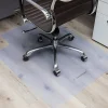 Mind Reader Office Chair Mat for Carpet Grips, PVC, 47"L x 35-1/4"W x 1/10"H, Clear