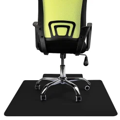 Mind Reader Office Chair Mat For Hard Floors, 1/16”H x 35-1/2”W x 47-1/2”D, Black