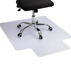 Mind Reader Office Chair Mat with Carpet Gripper, PVC,1/16”H x 35-1/2”W x 47-1/2”D, Clear