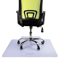 Mind Reader Office Chair Mat with Carpet Gripper, PVC,1/16”H x 35-1/2”W x 47-1/2”D, Clear