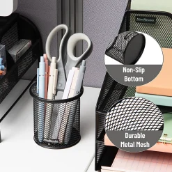 Mind Reader Pen and Accessories Holder 3-3/4