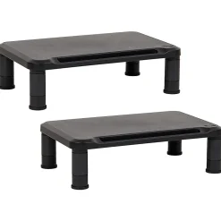 Mind Reader Plastic Monitor Stand Height Adjustable Laptop Computer Riser, 5-1/4