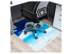 Mind Reader Polycarbonate Office Chair Mat For Hard Floor, 47-1/4
