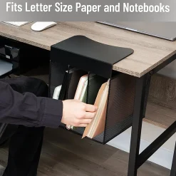 Mind Reader Slide-On Under Desk File Organizer, 11-1/2