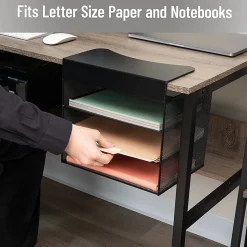 Mind Reader Slide-On Under Desk File Organizer, 11-1/2