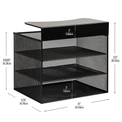 Mind Reader Slide-On Under Desk File Organizer, 11-1/2