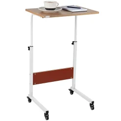 Mind Reader Standing Desk, Adjustable Height, Laptop Workstation, 33"H X 15-3/4"W X 21-3/4"L, MDF, Brown