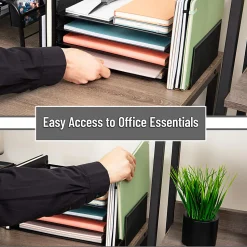 Mind Reader 4-Tier 6 Compartment Storage Desktop Organizer, 6