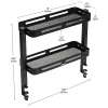 Mind Reader 2-Tier Desk Organizer With Clamp/Accessory Shelf, 15-1/2”H x 5-3/4”W x 18-1/4”D, Black