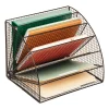 Mind Reader 6-Tier Fan-Shaped Desktop File Organizer, 11-1/4”H x 11-1/4”W x 13-3/4”D, Black, Total Qty 1