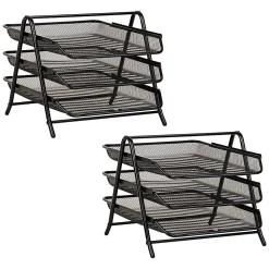 Mind Reader 3-Tier Paper Tray Desktop Organizer, File Storage, 10