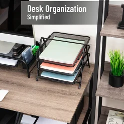 Mind Reader 3-Tier Paper Tray Desktop Organizer File Storage, 10