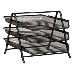 Mind Reader 3-Tier Paper Tray Desktop Organizer File Storage, 10