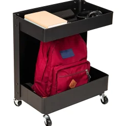 Mind Reader 2-Tier Under Desk Rolling Cart, 23-1/2