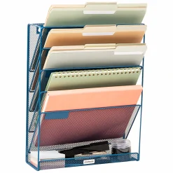 Mind Reader 5-Tier Vertical File Storage Basket, 16