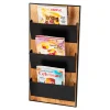 Mind Reader 3-Tier Wall-Mounted File Organizer, 32-1/4"H x 16"W x 3"D, Black