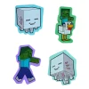 Minecraft Licensed Eraser Set, 1-1/4" x 1-1/4", Set of 4 Erasers