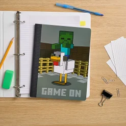 Minecraft Licensed Wide Ruled Composition Notebook, 9.5" x 7.25", 100 Sheets, Quantity 1