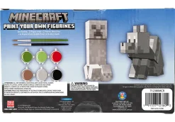 Minecraft 2 Pack Paint Your Own Figurines, 5.5" x 9" x 3"