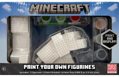 Minecraft 2 Pack Paint Your Own Figurines, 5.5" x 9" x 3"