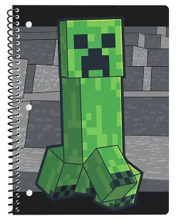 Minecraft Single Subject Wide Ruled Notebook, 8.5" x 11", 70 Sheets