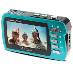 Minolta MN40WP 48.0-Megapixel Waterproof Digital Camera, Blue