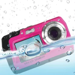 Minolta MN40WP 48.0-Megapixel Waterproof Digital Camera, Pink
