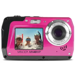 Minolta MN40WP 48.0-Megapixel Waterproof Digital Camera, Pink
