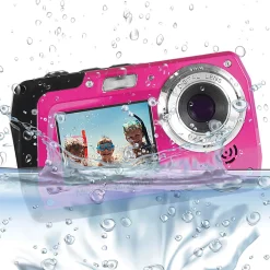 Minolta MN40WP 48.0-Megapixel Waterproof Digital Camera, Pink